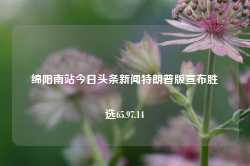 绵阳南站今日头条新闻特朗普版宣布胜选65.97.14