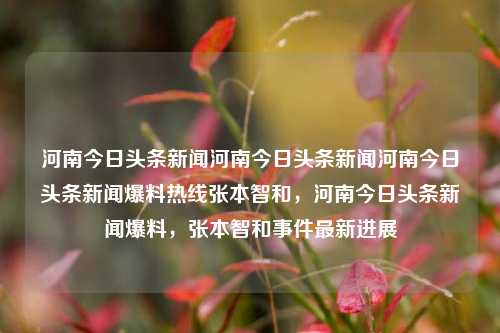 河南今日头条新闻河南今日头条新闻河南今日头条新闻爆料热线张本智和，河南今日头条新闻爆料，张本智和事件最新进展，河南今日头条新闻，张本智和事件最新进展爆料热线