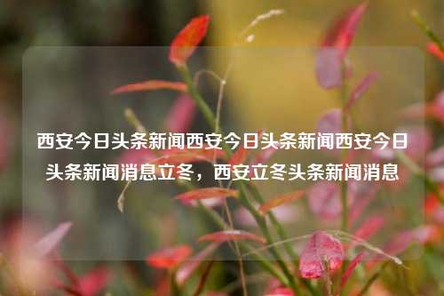 西安今日头条新闻西安今日头条新闻西安今日头条新闻消息立冬，西安立冬头条新闻消息，西安立冬头条新闻消息汇总