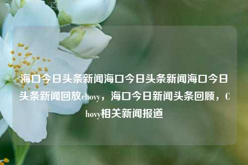 海口今日头条新闻海口今日头条新闻海口今日头条新闻回放chovy，海口今日新闻头条回顾，Chovy相关新闻报道，海口今日Chovy相关新闻头条回顾