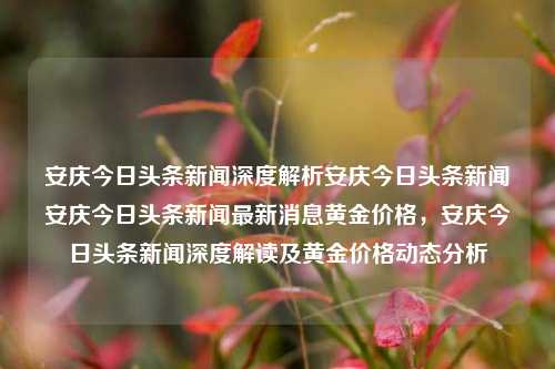 安庆今日头条新闻深度解析安庆今日头条新闻安庆今日头条新闻最新消息黄金价格，安庆今日头条新闻深度解读及黄金价格动态分析，安庆今日头条新闻深度解读与黄金价格动态分析