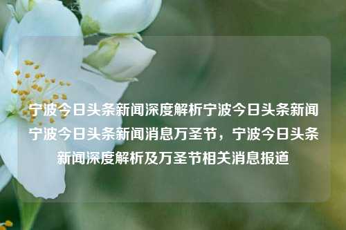 宁波今日头条新闻深度解析宁波今日头条新闻宁波今日头条新闻消息万圣节，宁波今日头条新闻深度解析及万圣节相关消息报道，宁波今日头条新闻深度解析及万圣节相关报道