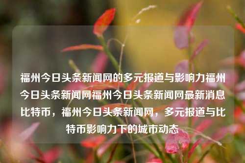 福州今日头条新闻网的多元报道与影响力福州今日头条新闻网福州今日头条新闻网最新消息比特币，福州今日头条新闻网，多元报道与比特币影响力下的城市动态，福州今日头条新闻网，多元报道与比特币影响力下的城市动态分析