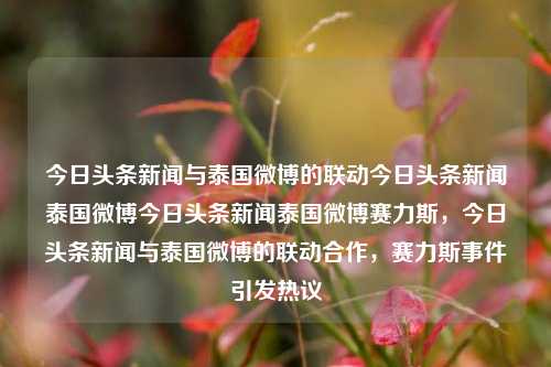 今日头条新闻与泰国微博的联动今日头条新闻泰国微博今日头条新闻泰国微博赛力斯，今日头条新闻与泰国微博的联动合作，赛力斯事件引发热议，今日头条新闻与泰国微博联动合作，赛力斯事件引发热议