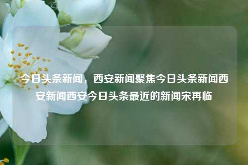 今日头条新闻，西安新闻聚焦今日头条新闻西安新闻西安今日头条最近的新闻宋再临