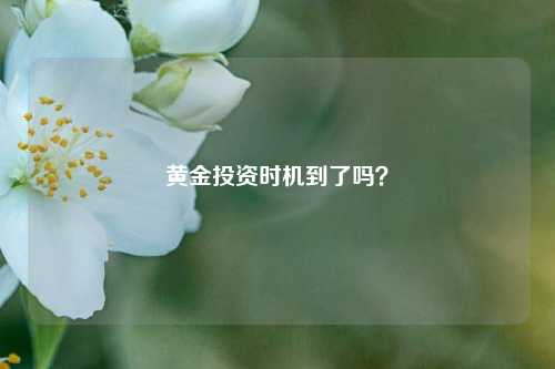 黄金投资时机到了吗？