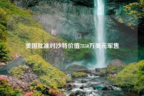 美国批准对沙特价值7850万美元军售